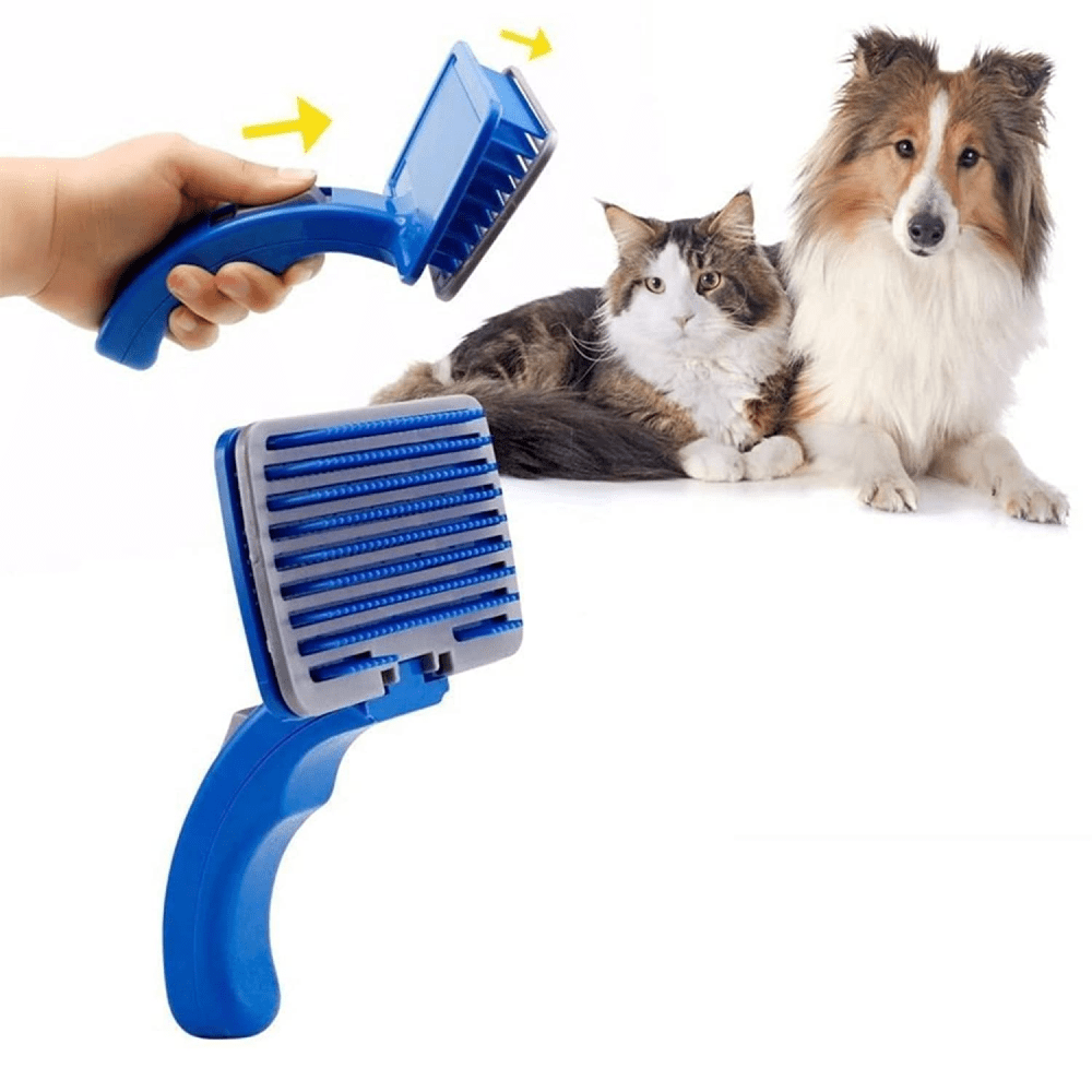 Kiki N Pooch Blue Slicker Brush for Dogs and Cats (10cm)