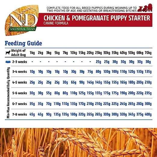 Farmina N&D Chicken & Pomegranate Ancestral Grain Starter Puppy Dog Dry Food (Limited Shelf Life) Dogs- Dry Food Farmina N&D