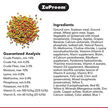 ZuPreem Fruit Blend Bird Food for Small Birds