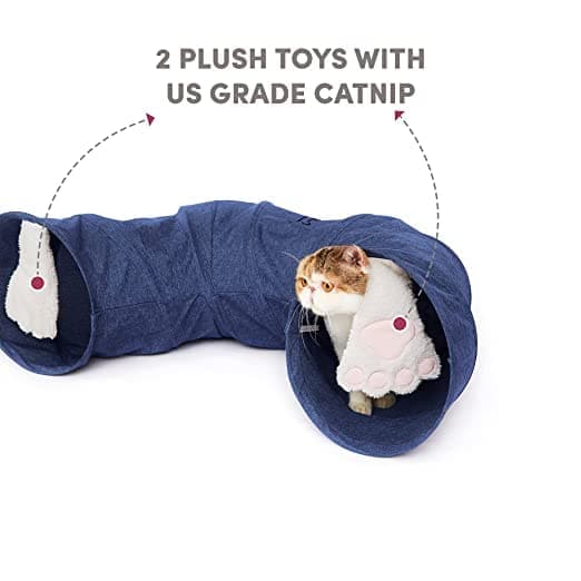 Fofos Catboy Tunnel Half Donut for Cats (Blue)
