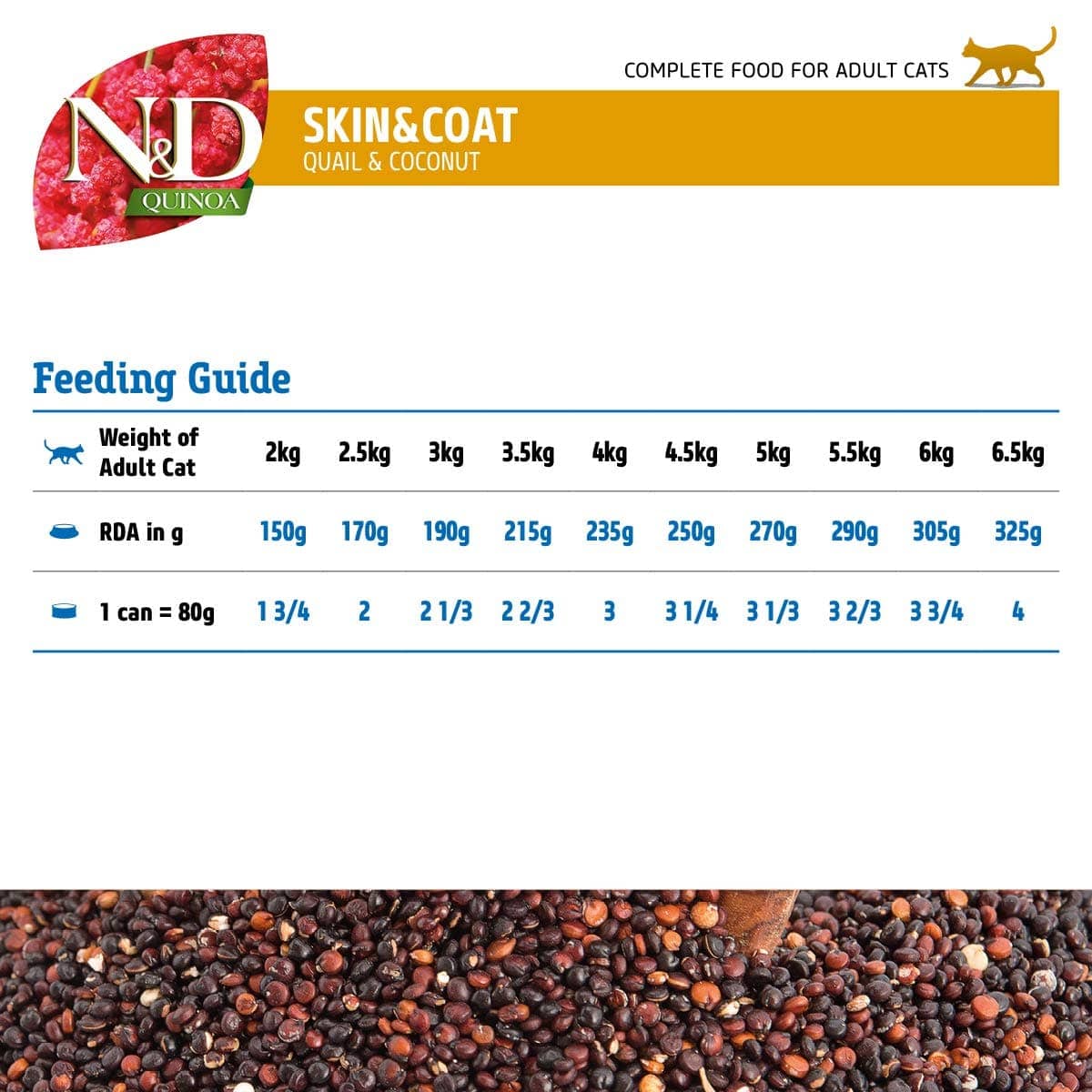 Farmina N&D Quinoa Quail & Coconut Grain Free Adult Cat Wet Food