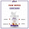 Petvit Ear Cleansing Wipes and Paw & Nose Wipes for Dogs and Cats Combo