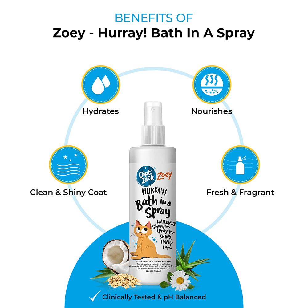 Captain Zack Zoey Hurray! Bath In a Spray