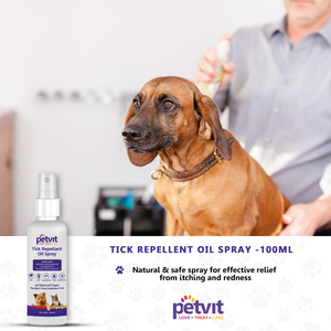 Petvit Tick Repellent Oil Spray for Dogs and Cats
