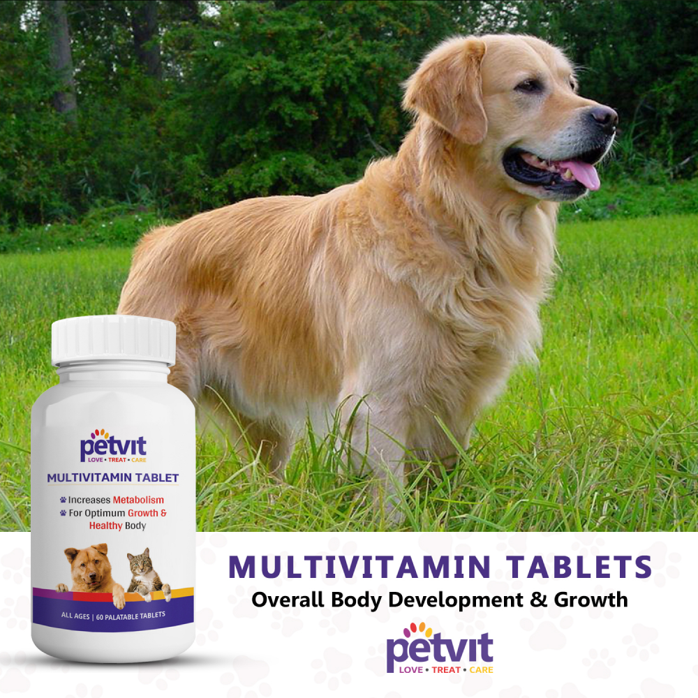Petvit Multivitamin & Multimineral Tablets for Dogs and Cats