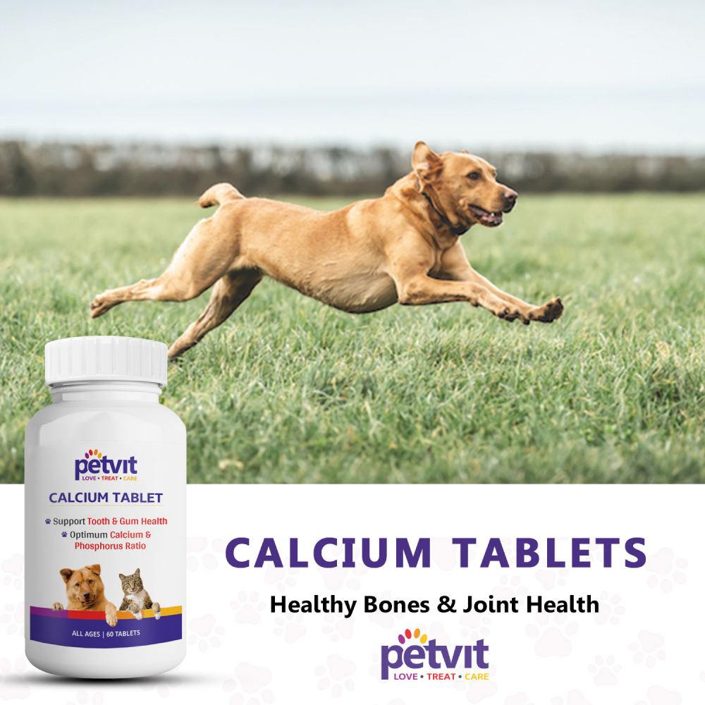 Petvit Calcium Tablets for Dogs and Cats