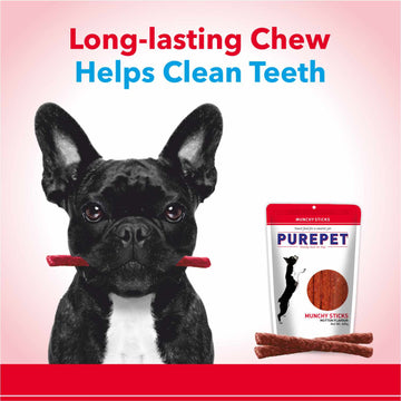 Purepet Mutton Flavour Munchy Sticks Dog Treat