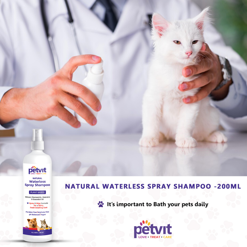 Petvit Plant Based Natural Waterless Shampoo for Dogs