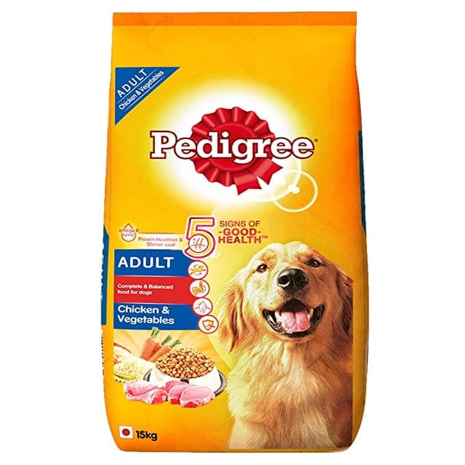 Pedigree Chicken & Vegetables Adult Dog Dry Food