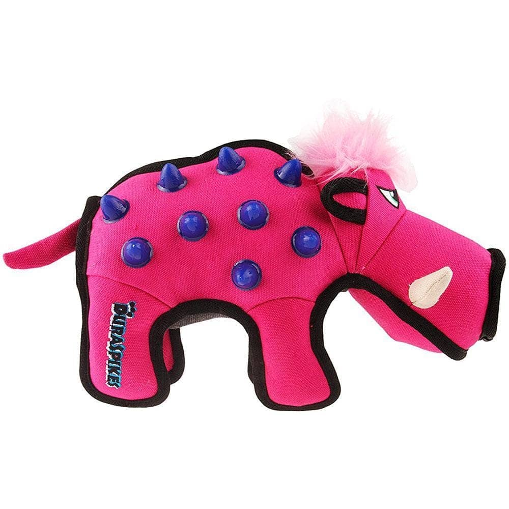GiGwi Duraspikes Extra Durable Wild Boar Toy for Dogs (Rose)