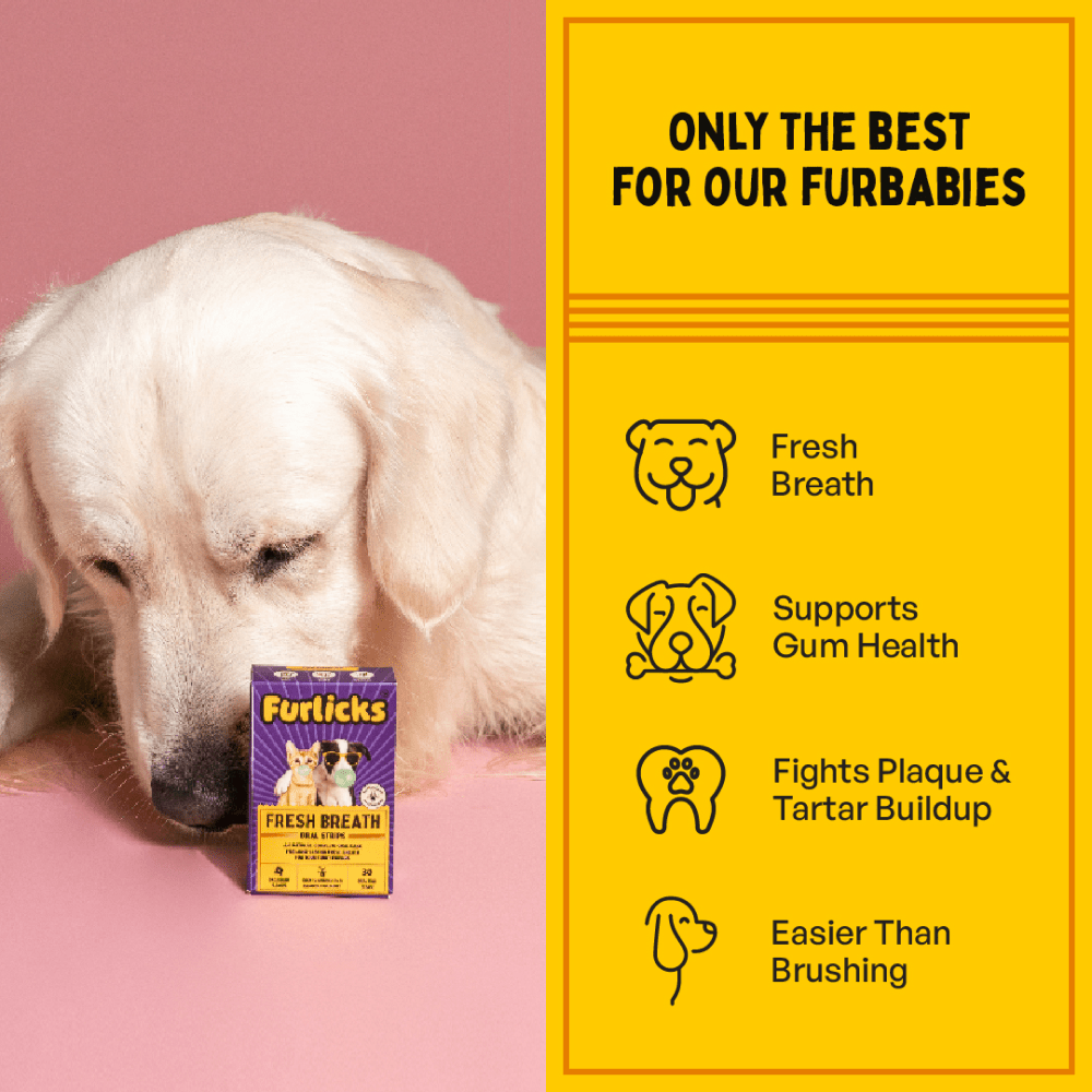Furlicks Fresh Breath Oral Strips for Cats and Dogs
