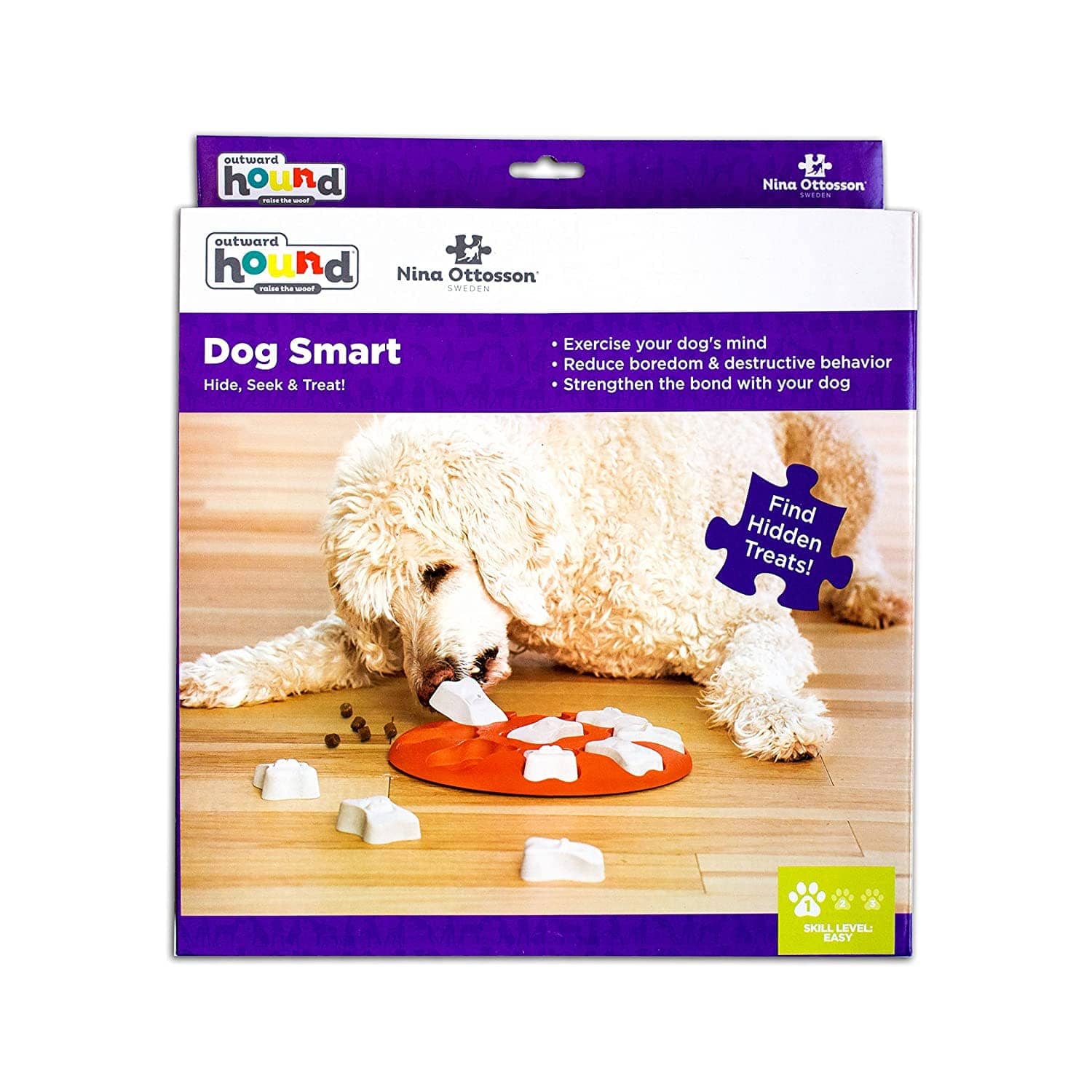 Outward Hound Nina Ottosson Dog Smart Puzzle for Dogs (Level 1 Beginner)