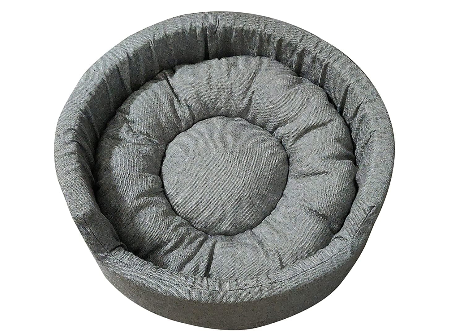 Hiputee Soft Dual Bed for Dogs and Cats (Light Grey)