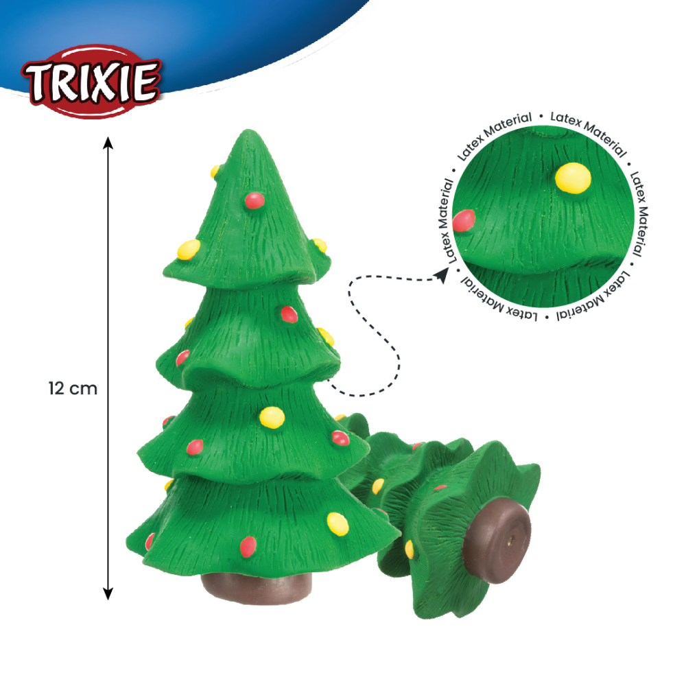 Trixie Christmas Tree Latex Toy for Dogs