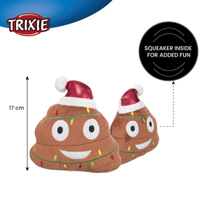 Trixie Xmas Emoticon Plush Toy for Dogs