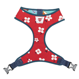 Pet And Parents Floral Cartoon Reversible Harness for Dogs
