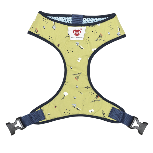 Pet And Parents Green Garden Reversible Harness for Dogs