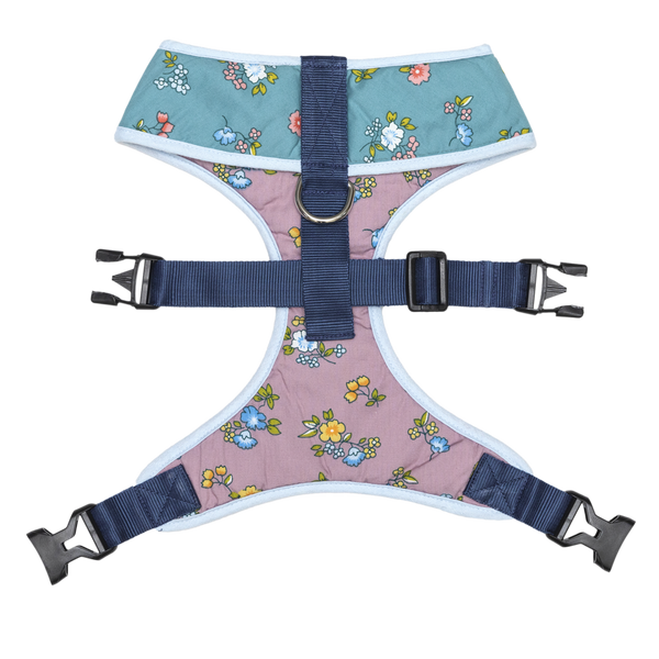Pet And Parents Dainty Floral Reversible Harness for Dogs