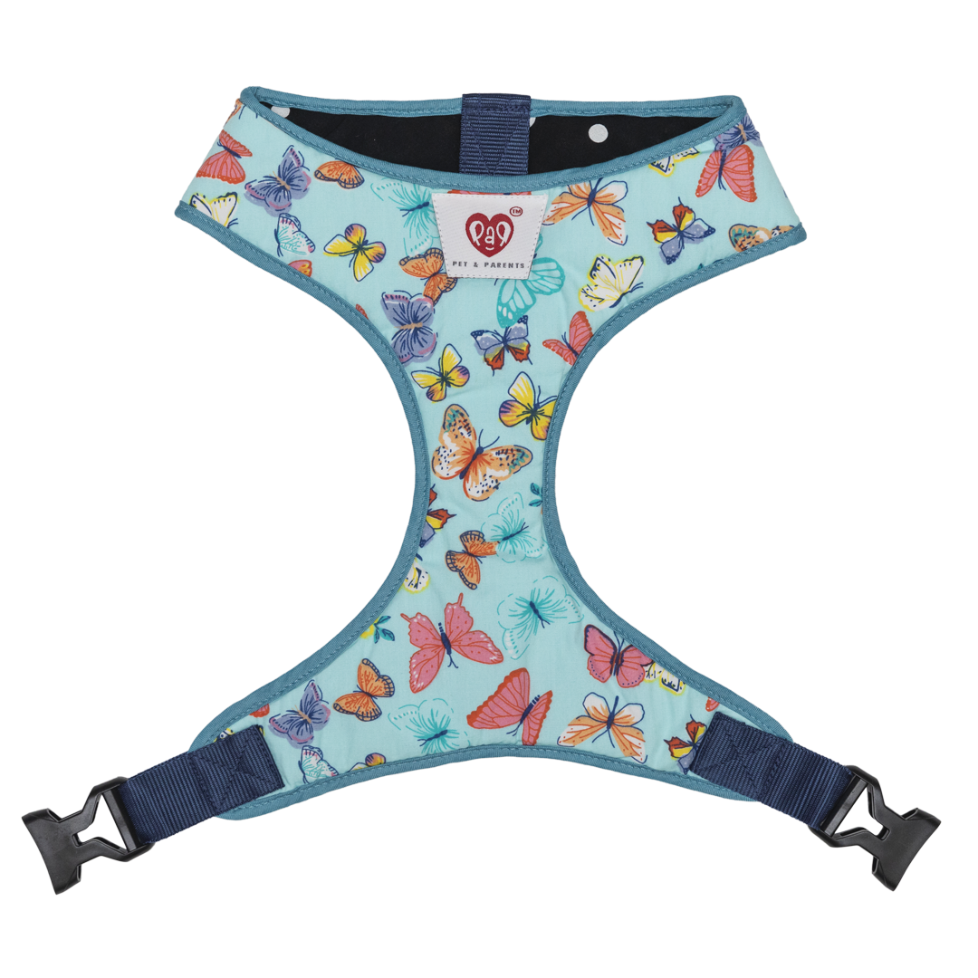 Pet And Parents Butterfly and Polka Reversible Harness for Dogs