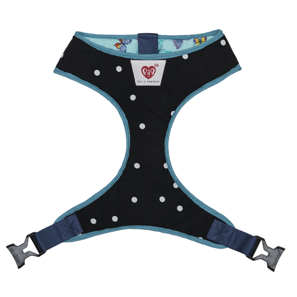 Pet And Parents Butterfly and Polka Reversible Harness for Dogs