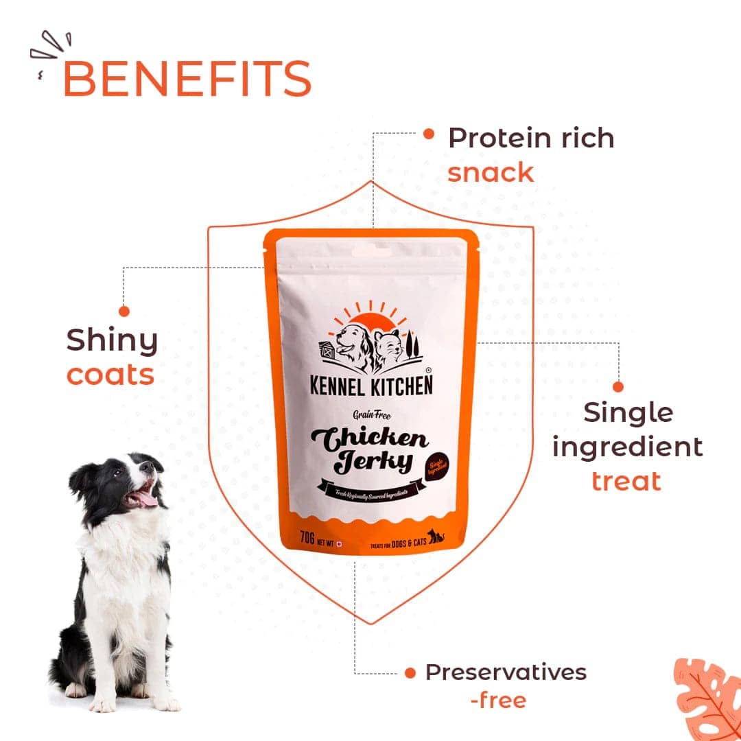 Kennel Kitchen Air Dried Chicken Jerky Dog and Cats Treats (Limited Shelf Life) Dog Treats + Others Kennel Kitchen