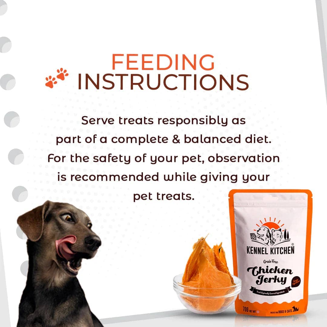 Kennel Kitchen Air Dried Chicken Jerky Dog and Cats Treats (Limited Shelf Life) Dog Treats + Others Kennel Kitchen