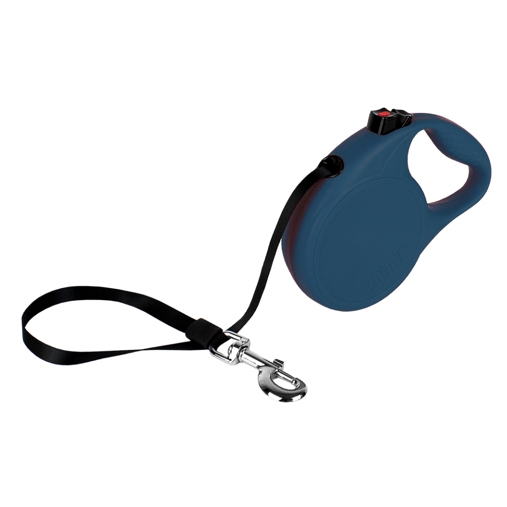 Kong Terrain Retractable Leash for Dogs and Cats (Blue)