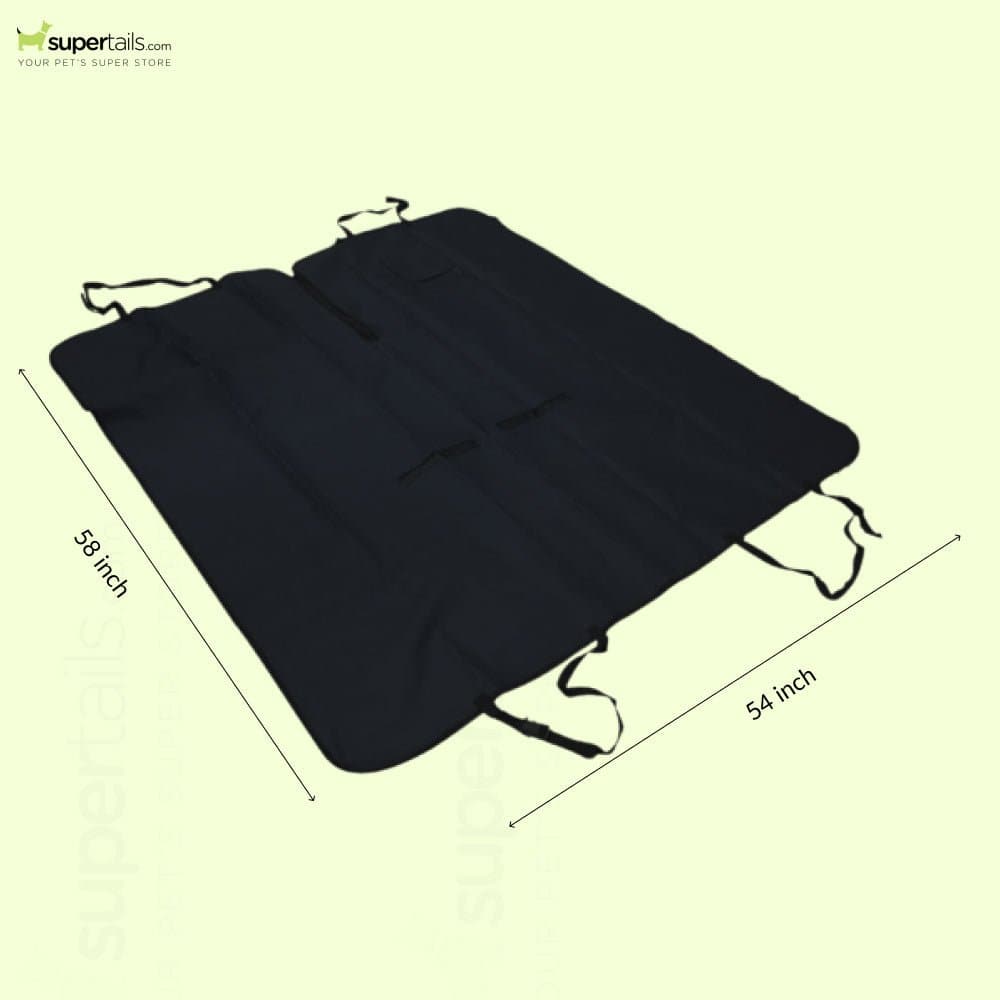 Fluffy's Kozi Pet Hatchback Car Seat Cover for Dogs and Cats (Black) Both-Bedding, Mats & Travel Supplies Fluffy's