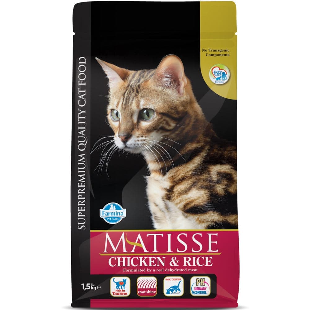 Farmina Matisse Chicken & Rice and Salmon & Tuna Adult Cat Dry Food Combo Cats- Dry food Matisse