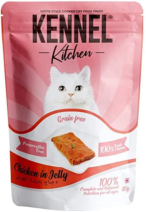 Kennel Kitchen Chicken in Jelly (Pouch) Kitten & Adult Wet Cat Food 80g