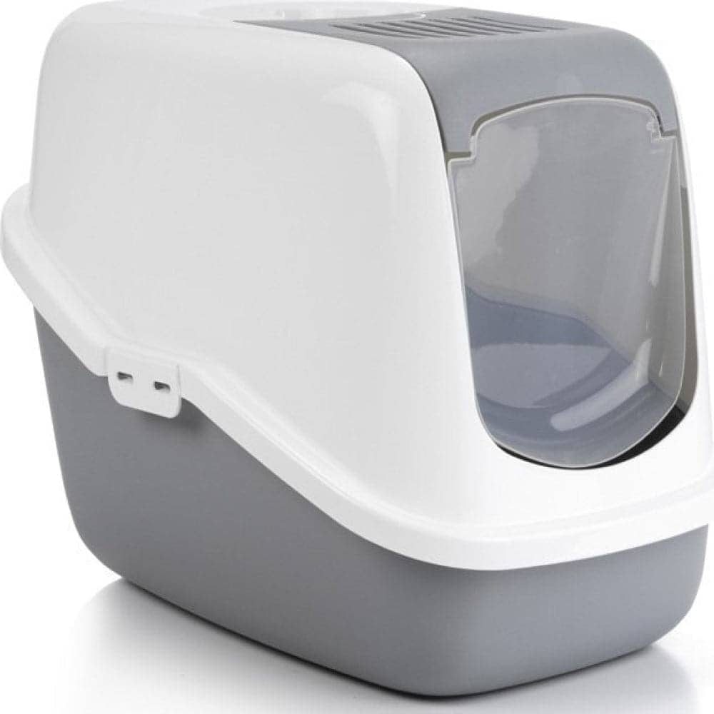 Savic Nestor Toilet Home for Cats (Cold Grey) Litter Supplies Savic 22x15x15in