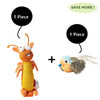 GiGwi Dental Mesh Shrimp and Fofos Blue Bird with Catnip Balls Toy for Cats Combos Cats-Toys Exclusive Combo Pack of 2