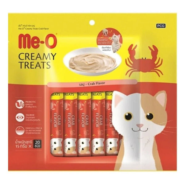 Me O Creamy Crab and Temptations Tempting Tuna Flavor Cat Treats Combo
