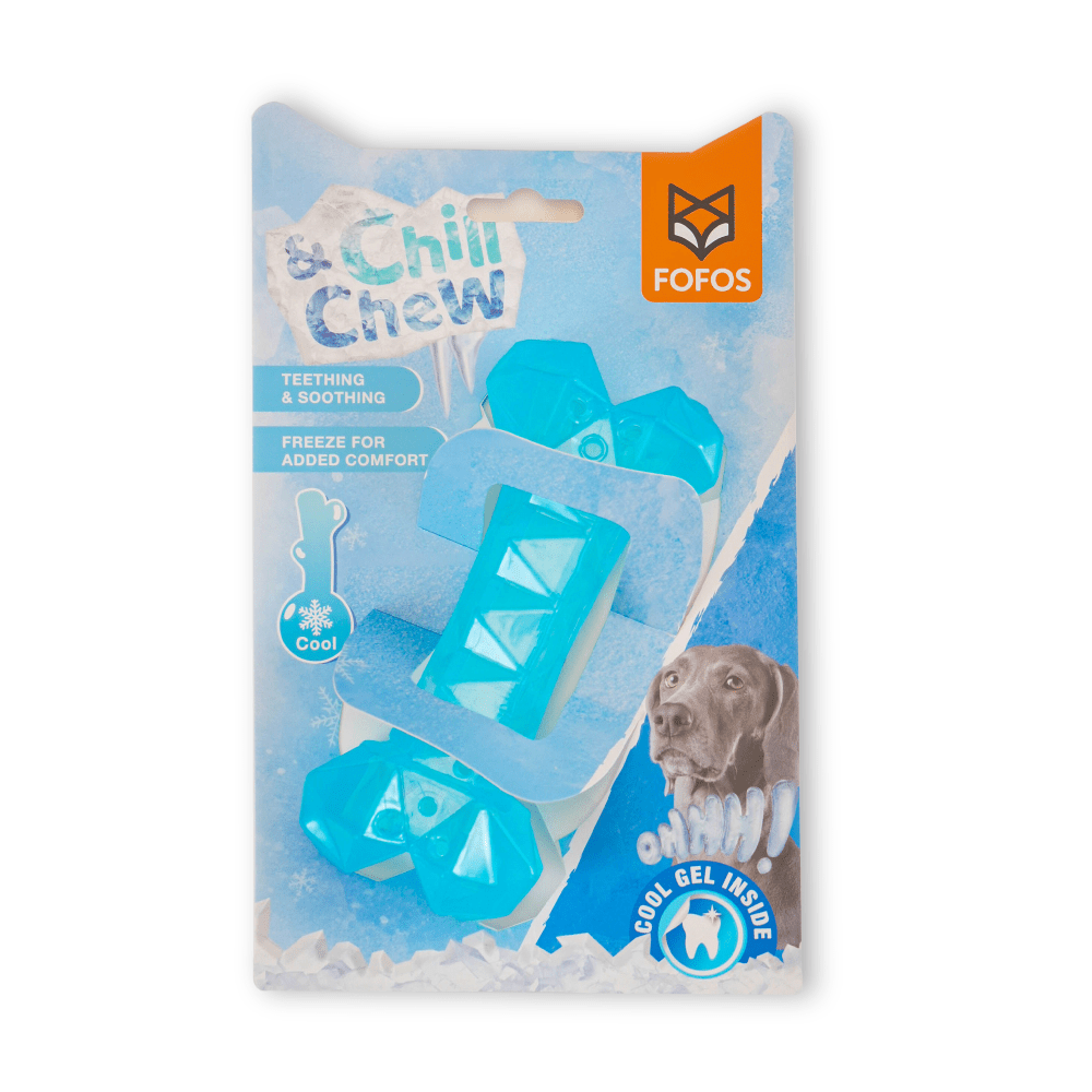 Barkbutler x Fofos Cooling Bone Freezable Chew Toy for Dogs (Blue) Dogs-Toys Barkbutler