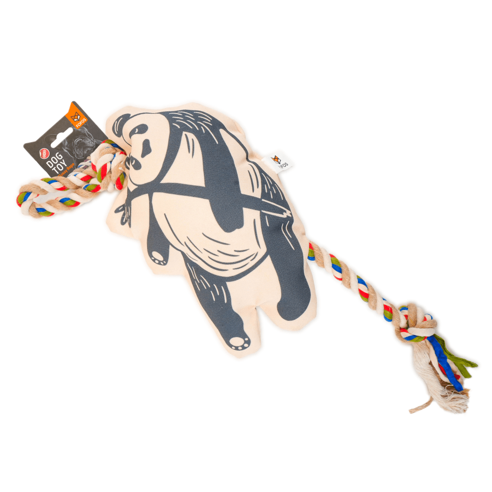 Buy Barkbutler x Fofos Flossy Rope Toy With Panda for Dogs online at ...