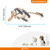 Barkbutler x Fofos Flossy Rope Toy With Panda for Dogs Dogs-Toys Barkbutler