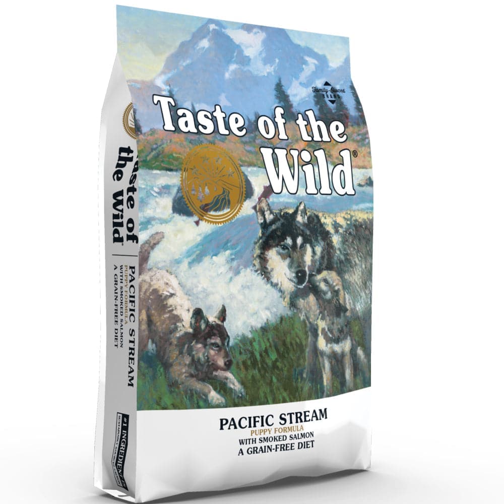 Taste of the Wild Pacific Stream Smoked Salmon Puppy Dog Dry Food | Grain Free Formula (Limited Shelf Life) Dogs- Dry Food Taste of the Wild