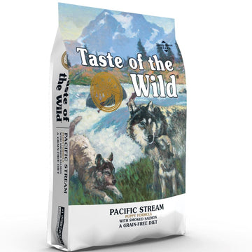 Taste of the Wild Pacific Stream Smoked Salmon Puppy Dog Dry Food | Grain Free Formula