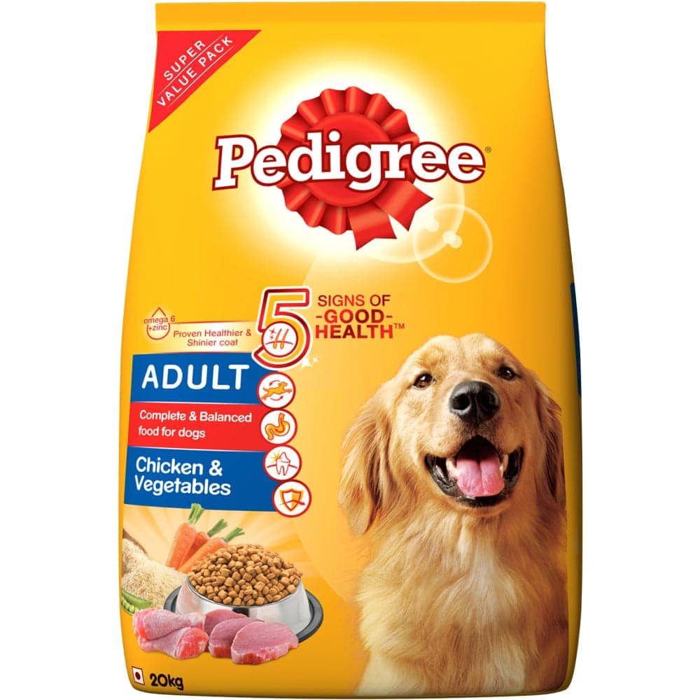 Pedigree Chicken & Vegetables Adult Dog Dry Food