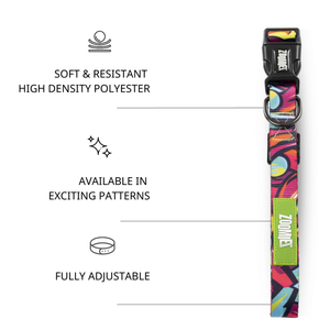 Zoomiez Drip Printed Collar for Dogs