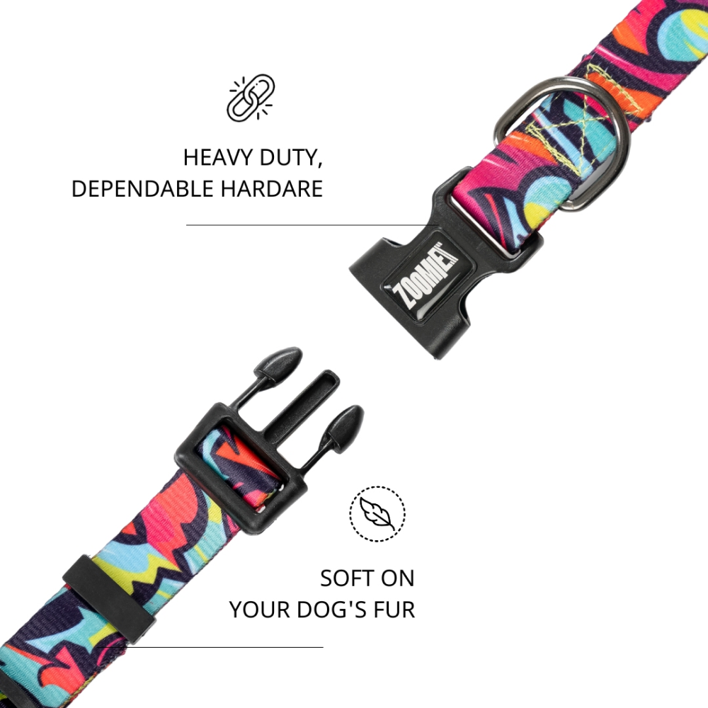 Zoomiez Drip Printed Collar for Dogs