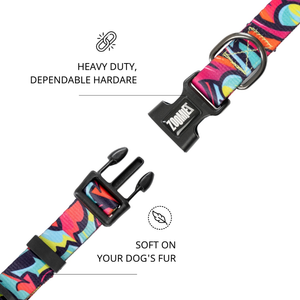 Zoomiez Drip Printed Collar for Dogs