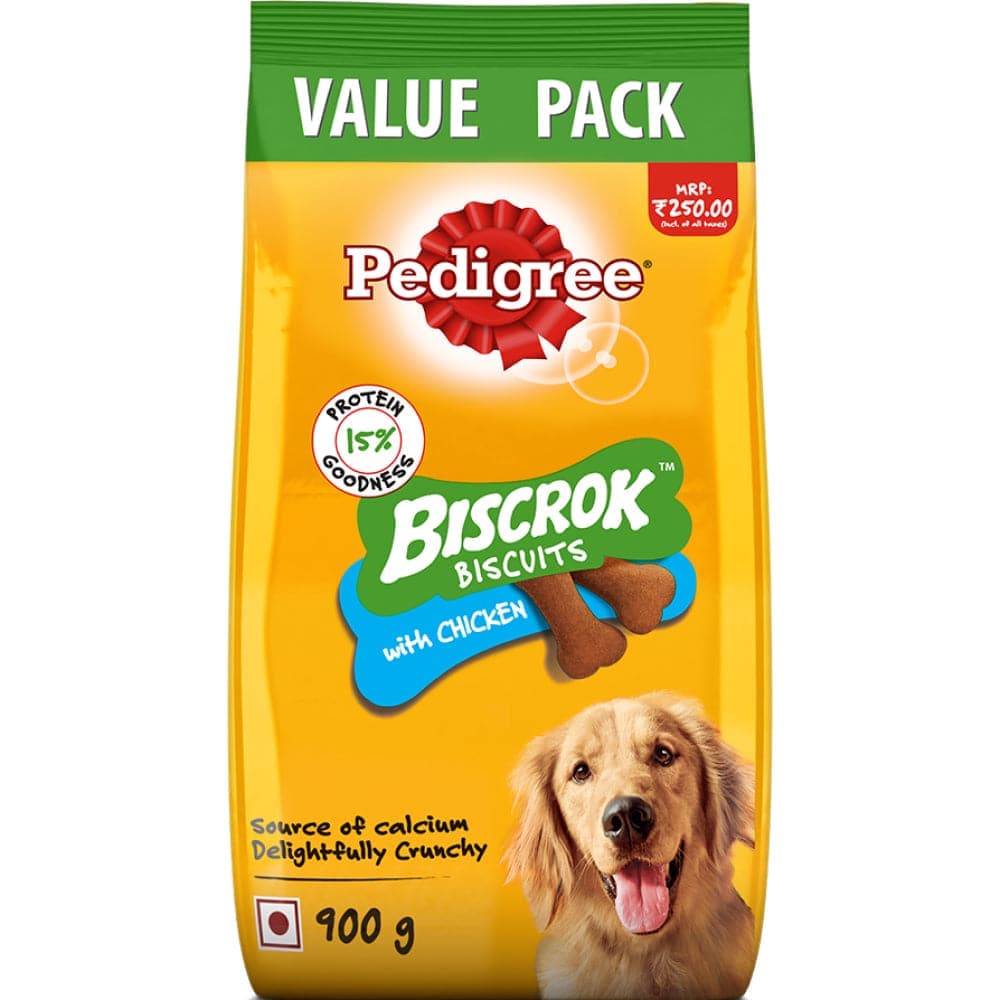 Pedigree Chicken Flavour Biscrok Biscuits Dog Treats