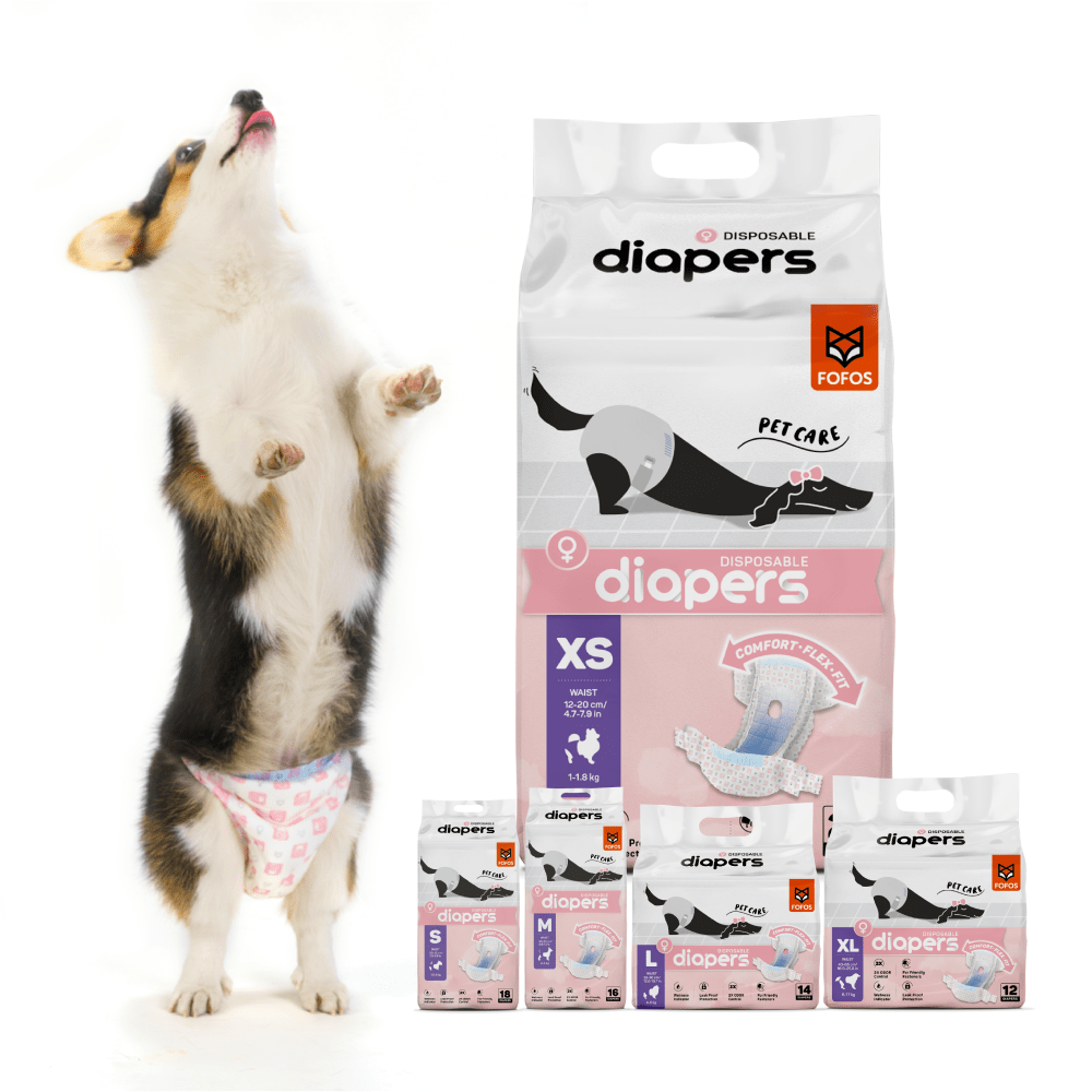 Fofos Diaper for Female Dogs (70x90cm) Dogs-Health & Wellness Barkbutler
