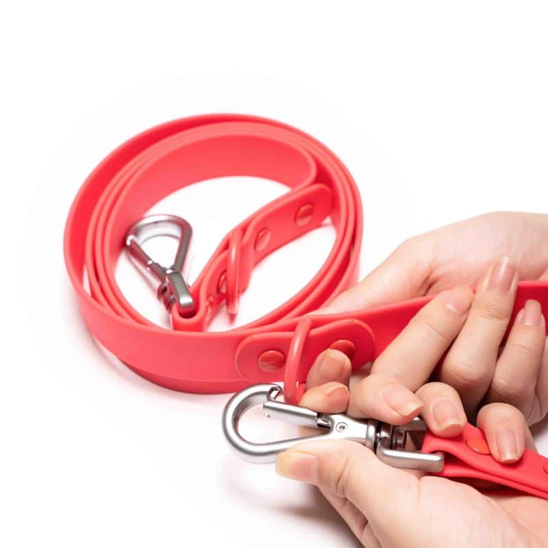 Furry & Co Weatherproof Leash for Dogs (Coral Red) Dogs-Collar, Leashes, harnesses Furry & Co