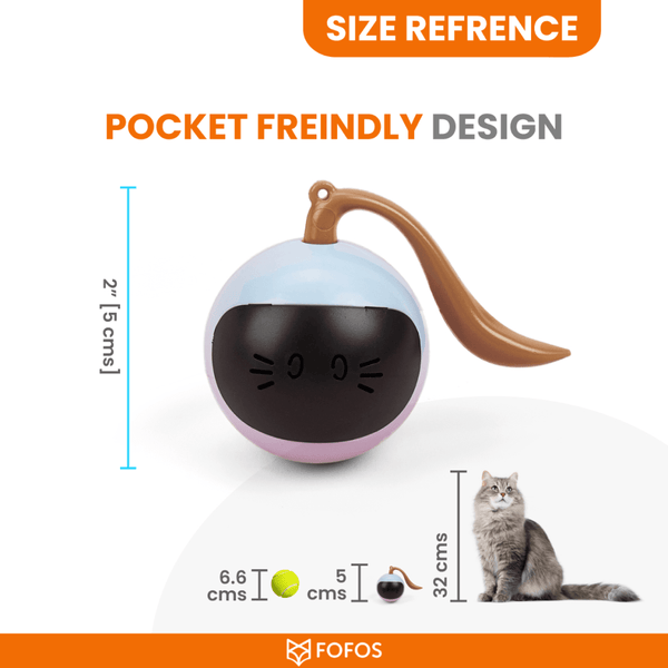 Fofos Magic Ball Tumbler Toy for Cats (White)