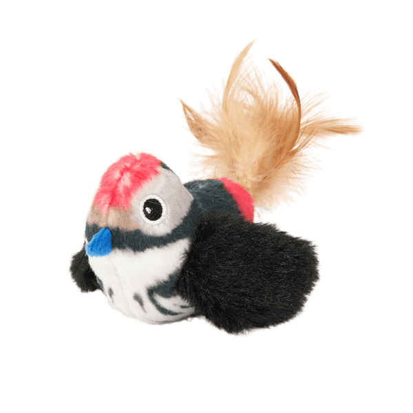 Barkbutler x Fofos Black Bird with Catnip Balls Interactive Toy for Cats (Black)