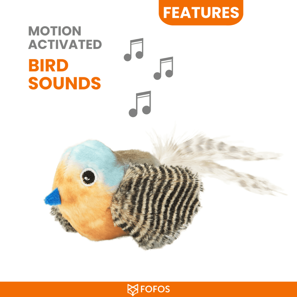 Barkbutler x Fofos Blue Bird with Catnip Balls Interactive Toy for Cats Cats-Toys Barkbutler
