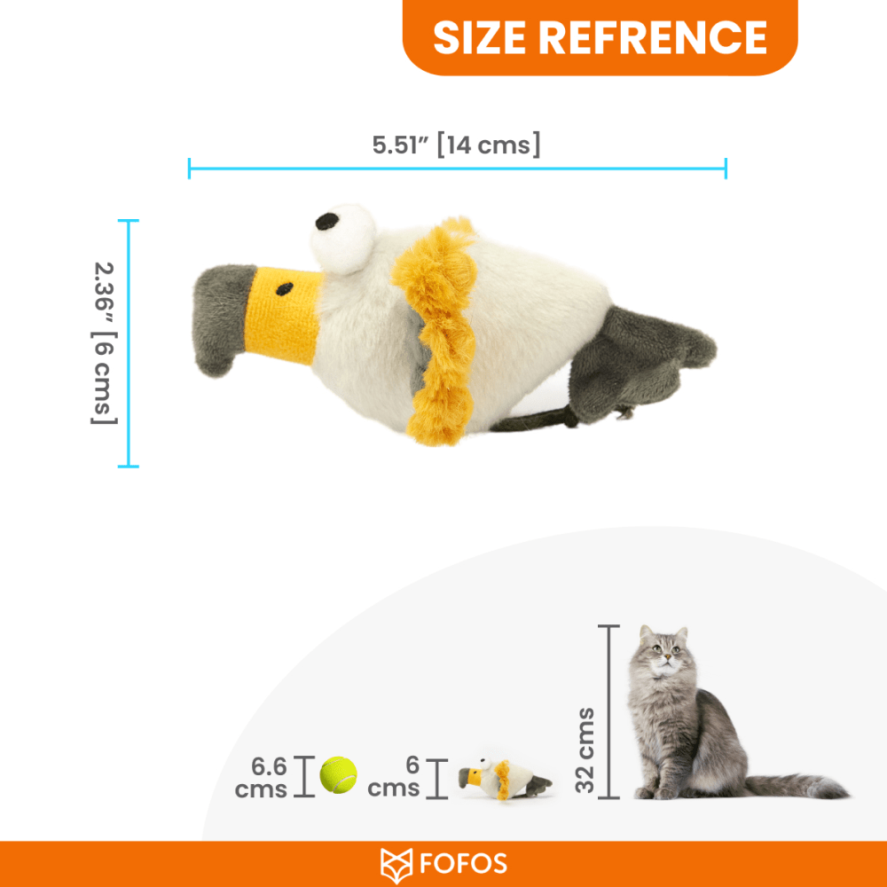 Barkbutler x Fofos Eagle with Catnip Balls Interactive Toy for Cats Cats-Toys Barkbutler