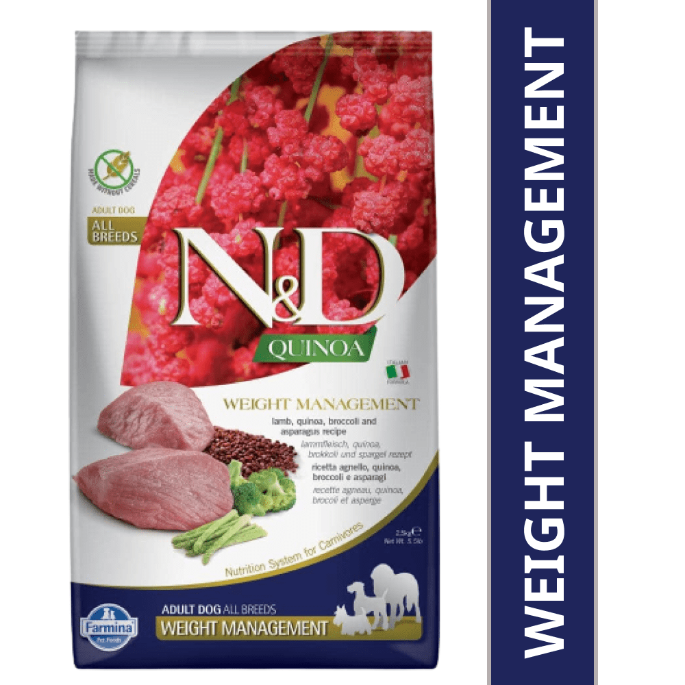 N&d weight sales management dog food
